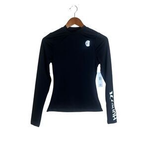 NWT! Hurley black‎ rash guard. Size small